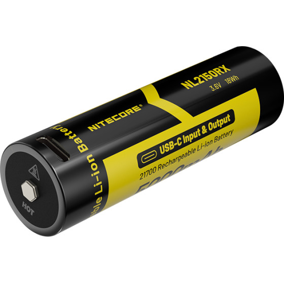 NiteCore �������� 21700/ 5000mAh/ Rx , USB-C