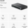Mercusys Desktop Switch 8x 10/100/1000 Mbps, PoE+, Ver. 1.0 - (MS108GP)
