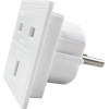 Lamtech Eu Schuko To Uk 16A Travel Adapter - (LAM113300)