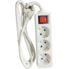 Lamtech Power Strip With Switch 3 Outlets White 3M - (LAM113287)