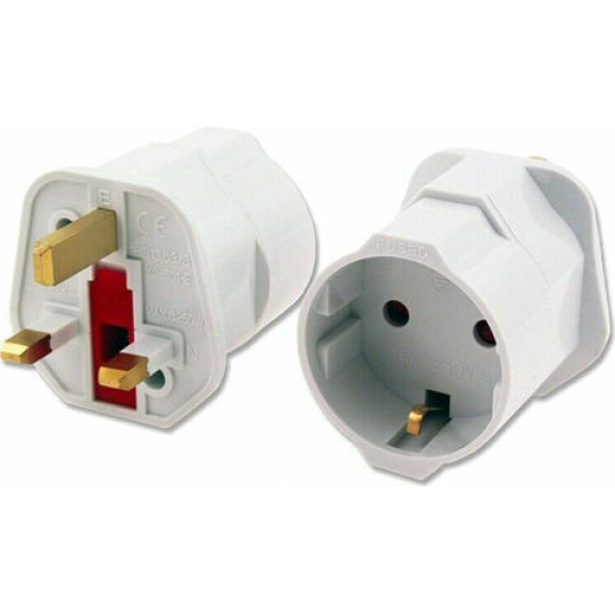 Lamtech Uk 13A To Eu Schuko Travel Adapter - (LAM113317)