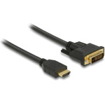 DeLock ������� Hdmi �� Dvi 2K/60Hz, 7.92 Gbps, 1.5m, ����� - (85653)