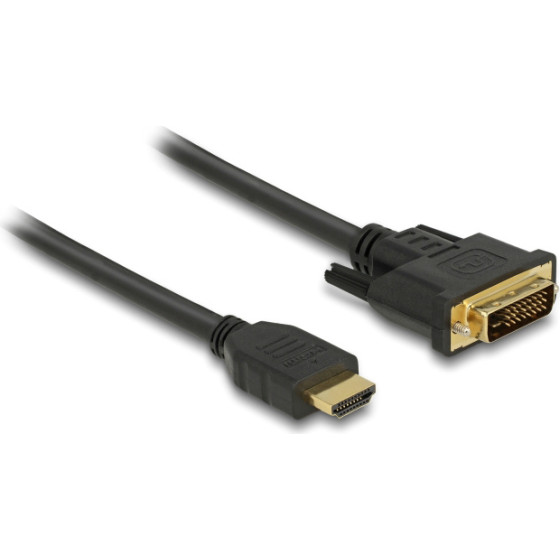 DeLock ������� Hdmi �� Dvi 2K/60Hz, 7.92 Gbps, 1.5m, ����� - (85653)
