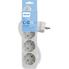 Philips ��������� 3x Schuko 16A, 1.5m, ����� - (CHP2134W-10)