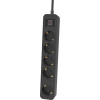 Philips ��������� 5x Schuko 16A, 1.5m, ����� - (CHP2154B-10)