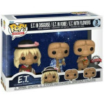 Funko Pop! 3-Pack Movies: E.T. - E.T. in Disguise / E.T. in Robe / E.T. with Flowers (Special Edition) Vinyl Figures