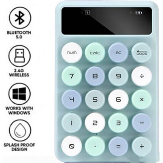 Alcatroz Numeric Pad Jellybean Num A3 Aqua - (NUMA3A)