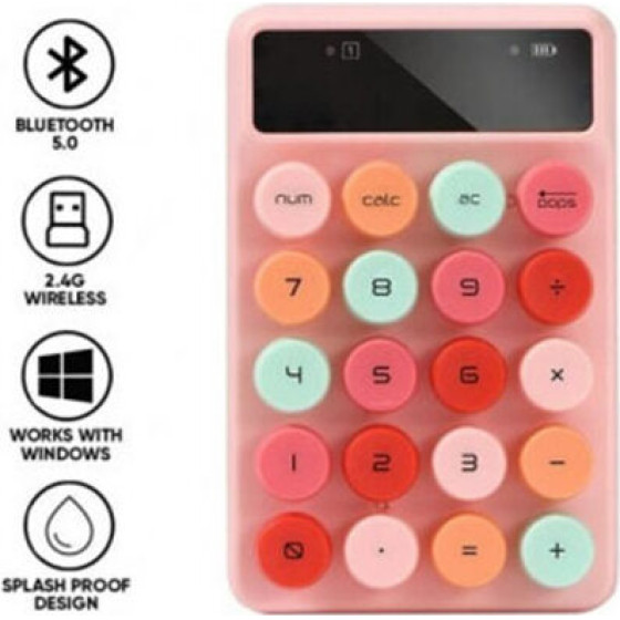 Alcatroz Numeric Pad Jellybean Num A3 Crayon Pink - (NUMA3CP)