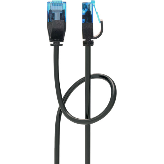 Powertech ������� ������� Cat 6a U/UTP, copper, slim, 2m, ����� - (PTR-0143)