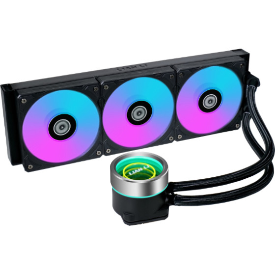 Lian Li Galahad Ii Trinity 360 Black - Aio Gpu Liquid Cooler With Argb Fans - (G89.GA2T36B.00)