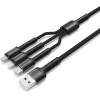 Ldnio ������� Usb �� USB-C/Lightning/Micro Usb LC93, 3.4A, 1.2m, ����