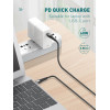 Ldnio ������� USB-C �� USB-C LC101, 65W PD, 1m, ����