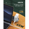 Ldnio ������� USB-C �� USB-C LC131C, 65W PD, 1m, �����