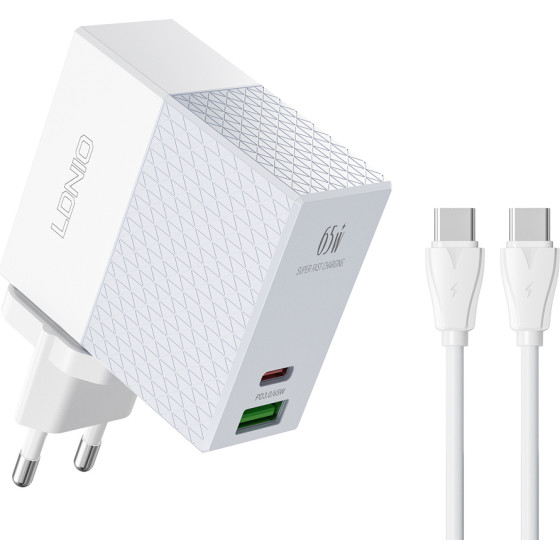 Ldnio ��������� ������ A2620C �� �������, Usb & USB-C, 65W PD, ������