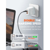 Ldnio ��������� ������ A3511Q �� �������, USB-C/2x USB, 65W, GaN, ������