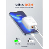 Ldnio ��������� ������ A3511Q �� �������, USB-C/2x USB, 65W, GaN, ������