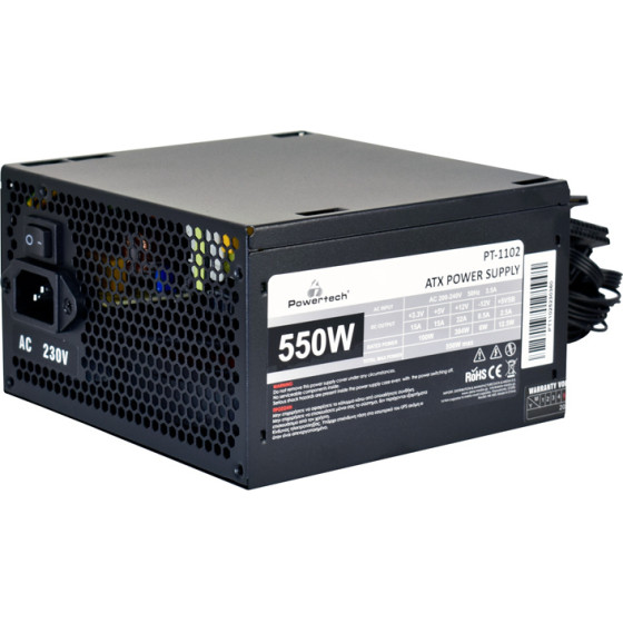 Powertech ����������� ��� Pc 550W, ATX, 120mm Fan - (PT-1102)