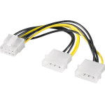 Goobay ������� 2x Molex 4pIn �� 1x 8pIn 0.15m - (93241)