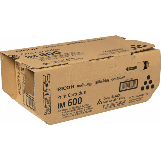 Ricoh Toner IM600 Black - 17.85k Pgs - (418478)