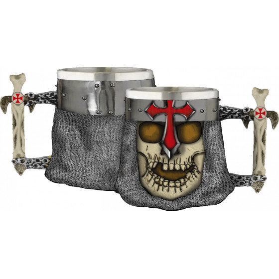ALBAINOX ������ ������������ TOLE10 mug. Templar Cross Skull, 39418