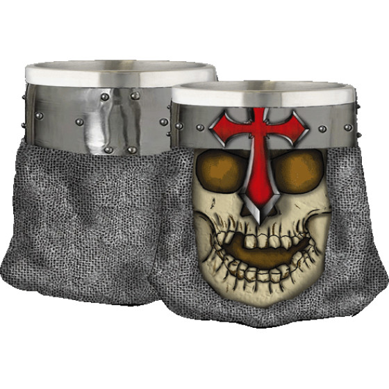 ALBAINOX ������ ������������ TOLE10 Shot glass. Templar Cross skull, 39417