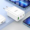 Hoco Start PD20W(2C1A) ���������, 3 �����, �����, ������� TYPE-C �� Lightning - (N33)