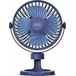 XO MF78 4-Inch desktop/Bracket Adjustable Angle Fan 1200mAh Blue - (XO MF78 Blue)