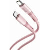 XO NB-Q226A 27W Silicone two-Color TYPE-C To Lightning Data Cable Pink - (XO NB-Q226A Pink)