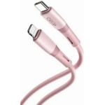 XO NB-Q226A 27W Silicone two-Color TYPE-C To Lightning Data Cable Pink - (XO NB-Q226A Pink)