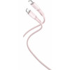 XO NB-Q226A 27W Silicone two-Color TYPE-C To Lightning Data Cable Pink - (XO NB-Q226A Pink)