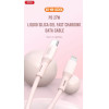 XO NB-Q226A 27W Silicone two-Color TYPE-C To Lightning Data Cable Pink - (XO NB-Q226A Pink)