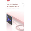 XO NB-Q226B 60W Silicone two-Color Type-C To Type-C Data Cable Pink - (XO NB-Q226B Pink)