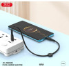 XO NB-Q248A Suluo Series Portable Silicone Type-c To Lightning 27W L=25cm Strip Cable Black - (XO NB-Q248A Black)