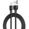 XO NB208 Liquid Silicone Data Lightning Cable Black - (NB208 Lighting Black)