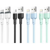 XO NB208 Liquid Silicone Data Lightning Cable Black - (NB208 Lighting Black)