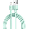 XO NB208 Liquid Silicone Data Lightning Cable Green - (NB208 Lighting Green)