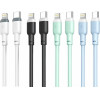 XO NB208 Liquid Silicone Data Lightning Cable Green - (NB208 Lighting Green)
