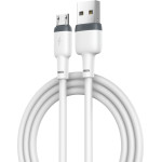 XO NB208 Liquid Silicone Data Lightning Cable White - (NB208 Lighting White)
