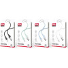 XO NB208 Liquid Silicone Data Micro Cable Blue - (NB208 Micro Blue)