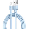 XO NB208 Liquid Silicone Data Typec Cable Blue - (NB208 Typec Blue)
