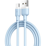 XO NB208 Liquid Silicone Data Typec Cable Blue - (NB208 Typec Blue)