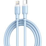 XO NB208A Liquid Silicone Data Type-c To Lightning 20W Cable Blue - (XO NB208A Blue)
