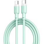 XO NB208A Liquid Silicone Data Type-c To Lightning 20W Cable Green - (XO NB208A Green)