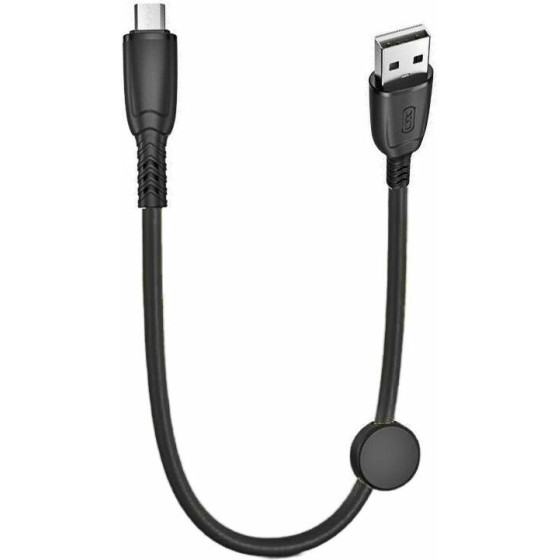 XO NB247 Suluo Series Portable Silicone 6A Micro Data Cable L=25cm With Cable Clip - (XO NB247 Micro)