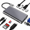 11 In 1 RJ45 USBx4 Vga Hdmipd Sd Tf Audio