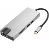 8in1 Usb C Hub RJ45 Hdmi USBx2 Vga Sd Tf USB3.0x2