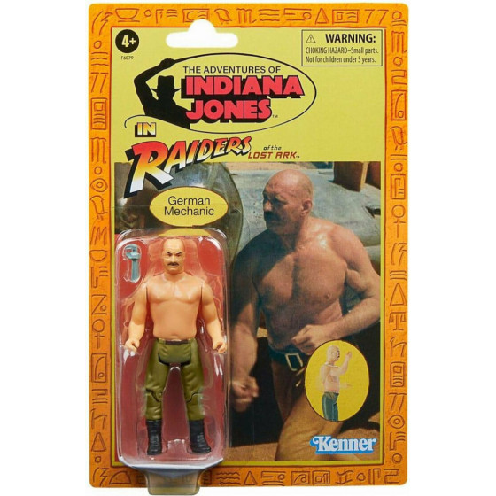 Hasbro Fans The Adventures of Indiana Jones: In Raiders of the Lost Ark - German Mechanic Action Figure (10cm) (Excl.) (F6079)