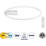 GloboStar Cinderella ��������� ������ ���������-������ Led Cct 30W 3360lm 360� Ac 220-240V - �������� �������� ���� ���������������� All In One ����� 6000k+������ 4500k+����� 2700k Dimmable �50cm - ����� - 3 Years Warranty - (60981)