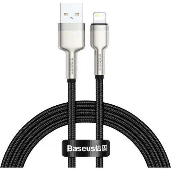 Baseus Usb Cable For Lightning Baseus Cafule, 2.4A, 1m Black - (CALJK-A01)