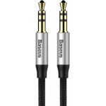 Baseus Yiven Audio Cable Mini Jack 3,5mm AUX, 1m Black+Silver - (CAM30-BS1)